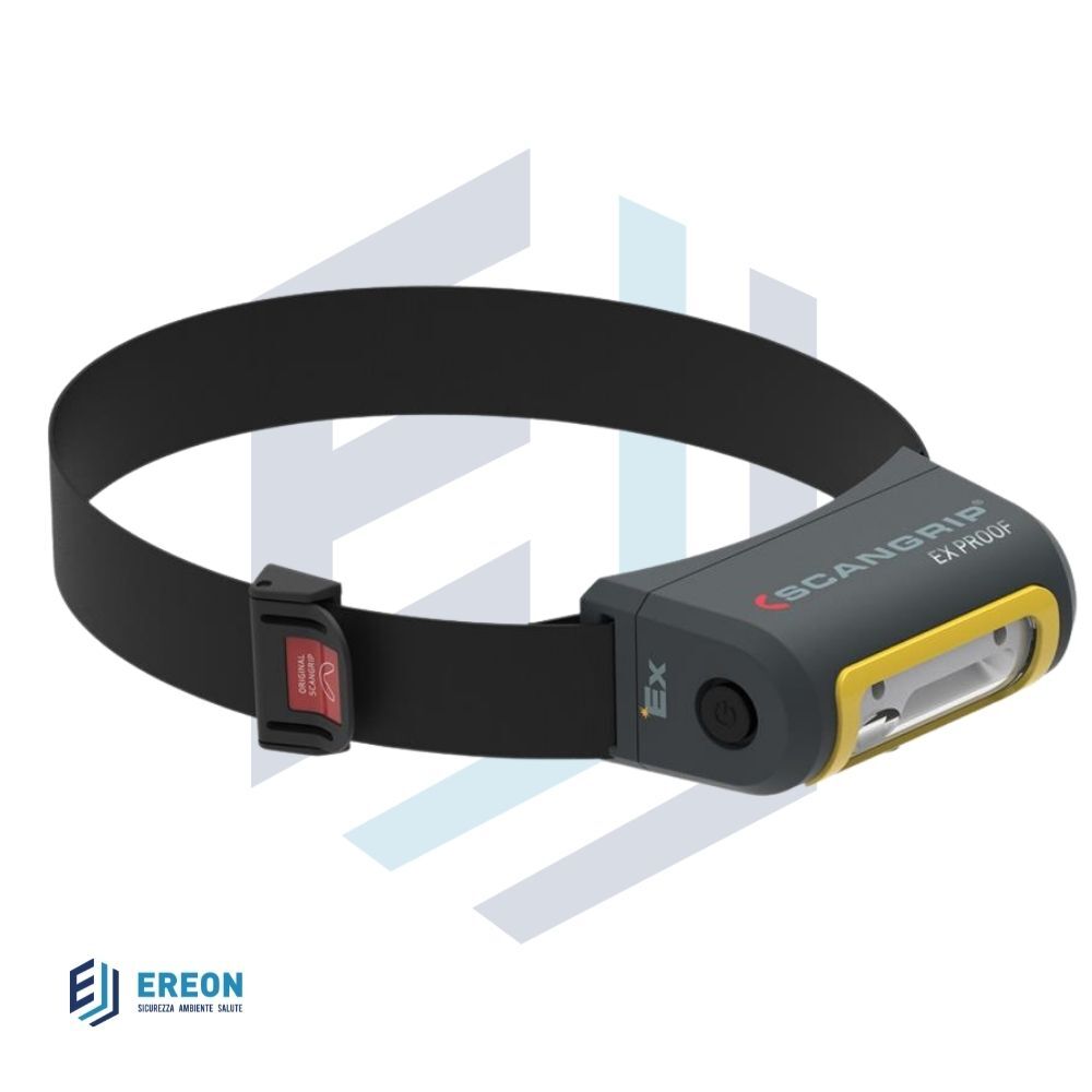 Lampada da lavoro frontale atex Ex-View ricaricabile